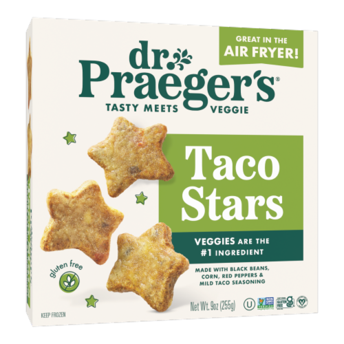Dr. Praeger's® Veggie Gluten-Free Taco Stars Perspective: front