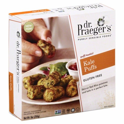 Dr. Praegers Frozen Kale Veggie Puffs Perspective: front