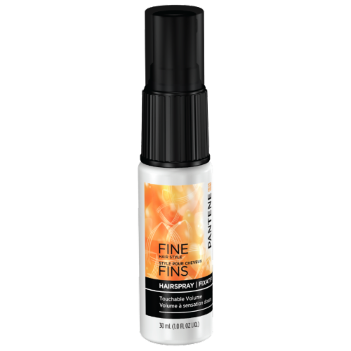 Pantene Fine Hair Style Touchable Volume Flexible Hold Hairspray Perspective: front
