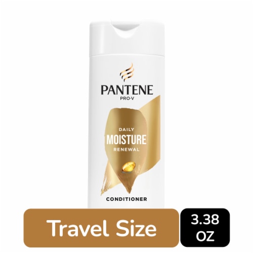 Pantene Daily Moisture Renewal Conditioner, 72 Hour Lush Moisture Travel Size Perspective: front