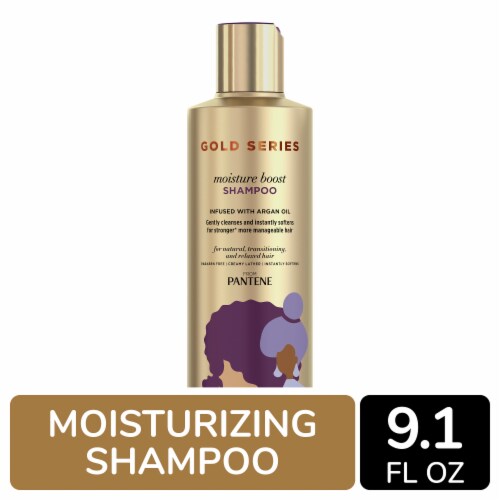 Gold Series from Pantene Moisture Boost Shampoo with Argan Oil Perspective: front