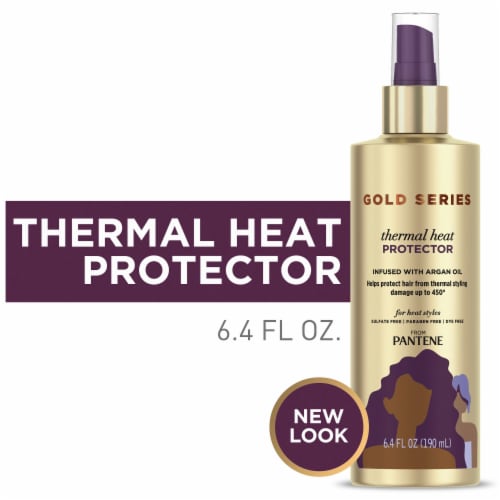 Pantene Gold Series Sulfate- Free Thermal Heat Protector Oil Perspective: front