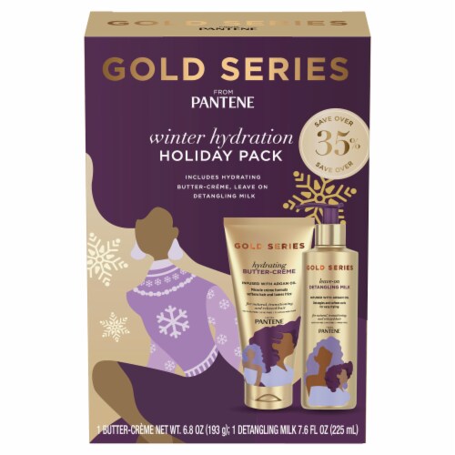 Pantene GOLD Series Winter Hydration Hair Treatment Holiday Pack Perspective: front