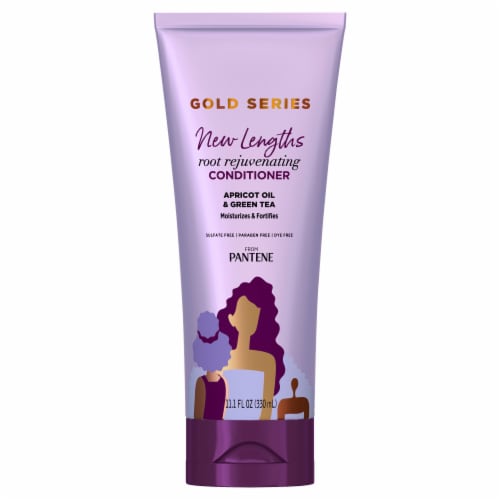 Gold Series New Lengths Apricot Oil & Green Tea Root Rejuvenating Conditioner Perspective: front