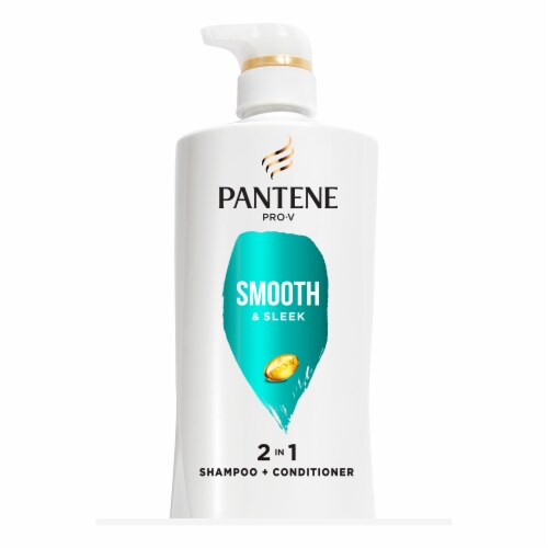 Pantene Pro-V Smooth & Sleek 2 in 1 Shampoo & Conditioner Perspective: front