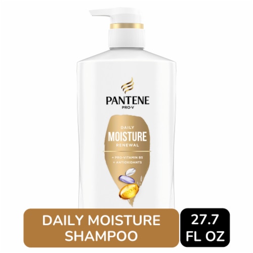Pantene Daily Moisture Renewal Shampoo, 72 Hour Lush Moisture Perspective: front
