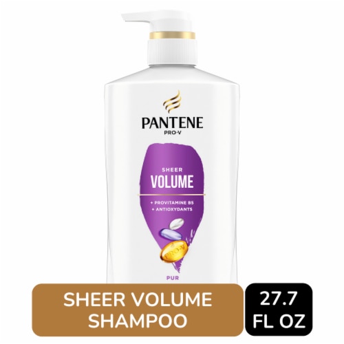 Pantene Sheer Volume Shampoo, 72 Hour Fullness Perspective: front