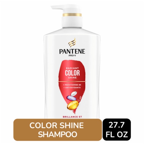 Pantene Radiant Color Shine Shampoo, 72 Hour Hydration Perspective: front