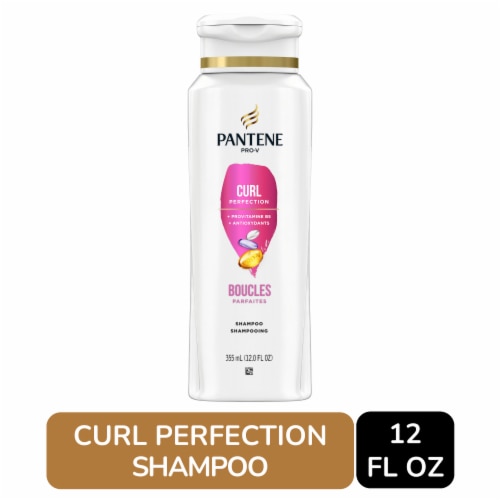 Pantene Curl Perfection Shampoo, 72 Hour Curl Definition Perspective: front