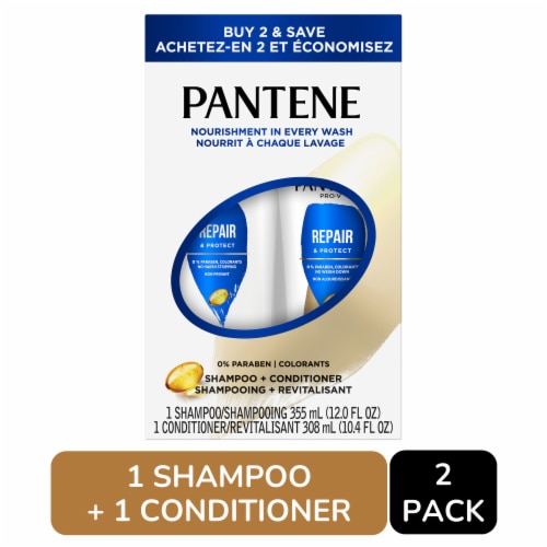 Pantene Pro-V Repair & Protect Shampoo + Conditioner Set Perspective: front