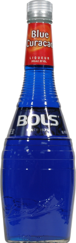 Bols Blue Curacao Cordial Perspective: front