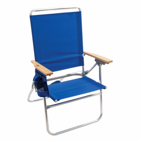 Rio Beach 8079888 7 Position Beach Folding Chair Blue 1 QFC
