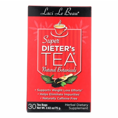 Laci Le Beau Super Dieter's Tea All Natural Botanicals - 30 Tea Bags Perspective: front