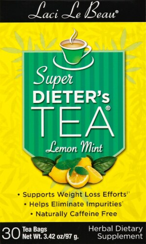 Laci Le Beau® Lemon Mint Super Dieter's Tea® Perspective: front