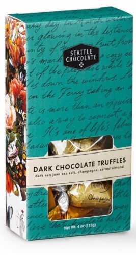Seattle Chocolate Dark Chocolate Window Box Perspective: front