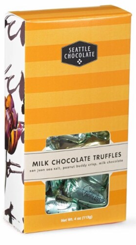 Seattle Chocolate Milk Chocolate Window Box Perspective: front