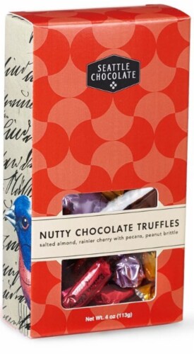 Seattle Chocolate Nutty Chocolate Window Box Perspective: front