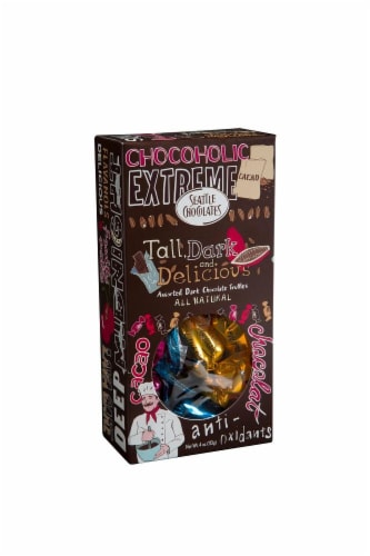 Seattle Chocolates Tall Dark And Delicious Perspective: front