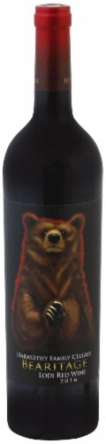 Haraszthy Family Cellars Bearitage Lodi Red Wine Perspective: front