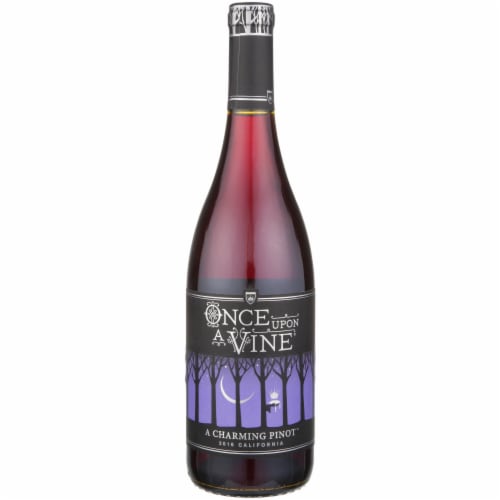 Once Upon A Vine A Charming Pinot Noir California Red Wine Perspective: front