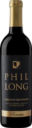 Phil Long Alexander Valley Cabernet Sauvignon Reserve Red Wine Perspective: front