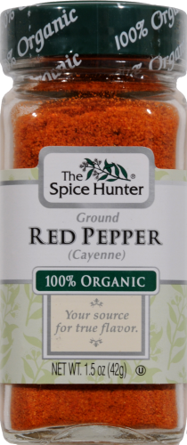 The Spice Hunter Organic Cayenne Pepper Perspective: front