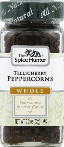 The Spice Hunter Whole Black Tellicherry Peppercorns Perspective: front