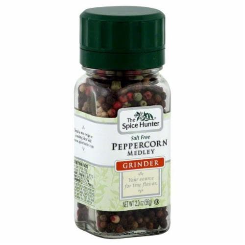 The Spice Hunter® Salt Free Peppercorn Medley Grinder Perspective: front