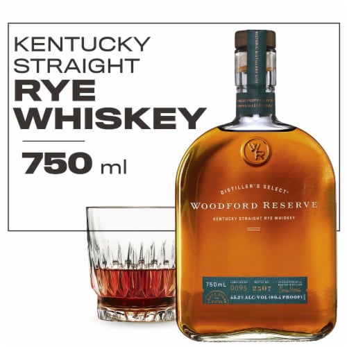 Woodford Reserve Kentucky Straight Rye Whiskey Perspective: front