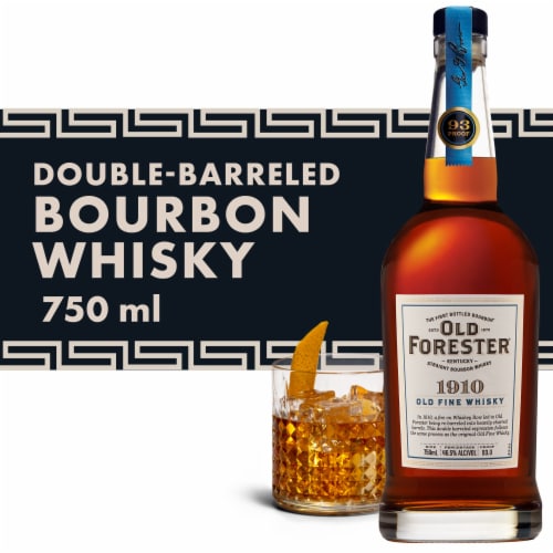 Old Forester 1910 Old Fine Whisky Kentucky Straight Bourbon Whisky Perspective: front