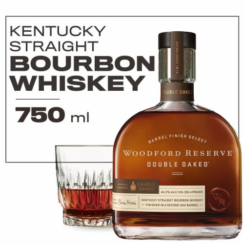 Woodford Reserve Double Oaked Kentucky Straight Bourbon Whiskey Perspective: front