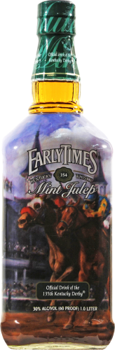 Early Times Mint Julep Kentucky Whisky Perspective: front