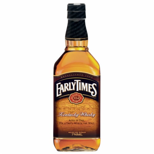 Early Times Whiskey Perspective: front