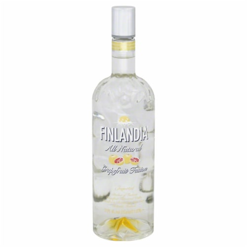 Finlandia Grapefruit Fusion Flavored Vodka Perspective: front