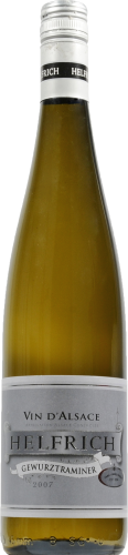 Helfrich Alsace Gewurztraminer French White Wine Perspective: front