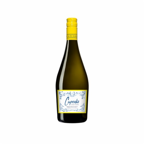 Cupcake Vineyards Moscato Italy White Dessert Wine Perspective: front