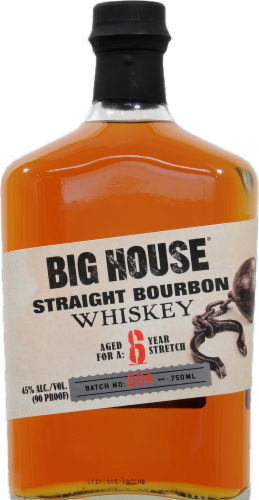 Big House 6 Year Straight Bourbon Whiskey Perspective: front