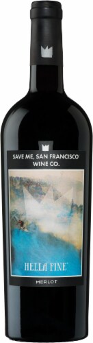 Save Me San Francisco Hella Fine Merlot Red Wine Perspective: front
