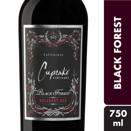 Cupcake Vineyards Decadent Black Forest Red Blend California Wine Perspective: front