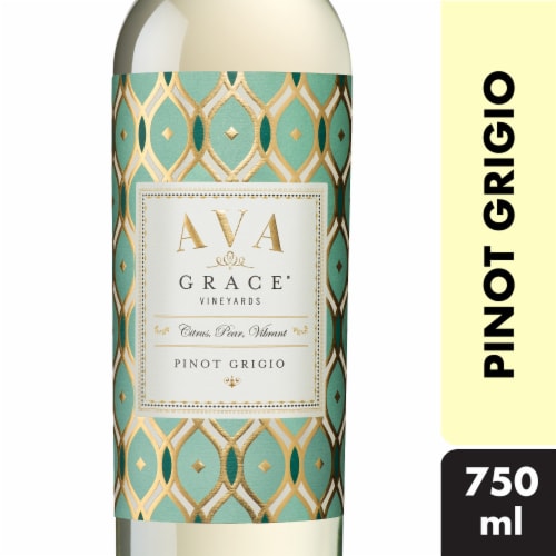 Ava Grace Vineyards Pinot Grigio California White Wine Perspective: front