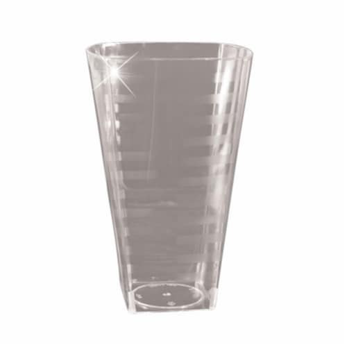 EMI Yoshi EMI-ST12 12 Oz Square Clear Plastic Tumbler - Pack of 168 Perspective: front