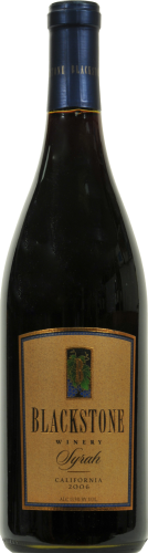 Blackstone Winery Syrah Perspective: front