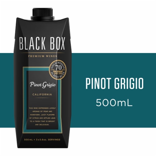 Black Box Pinot Grigio Go Pack White Wine Perspective: front