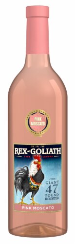 Rex-Goliath Pink Moscato Blush Wine Perspective: front