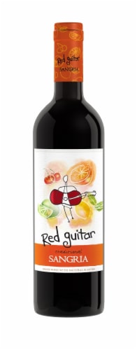 Red Guitar Sangria Perspective: front