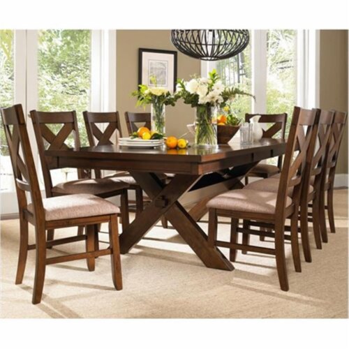 9-Pc Wd Kraven Dining Set Perspective: front