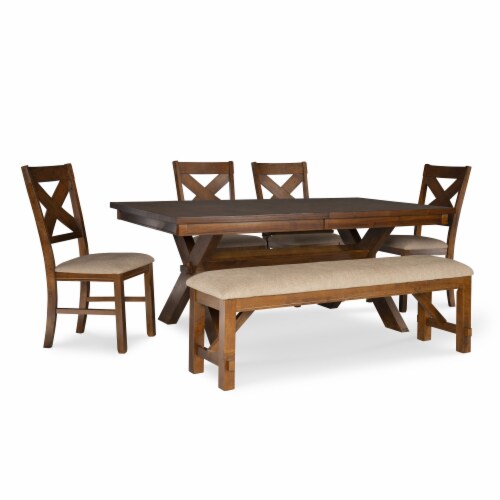 Kraven 6pc Dining Set Perspective: front