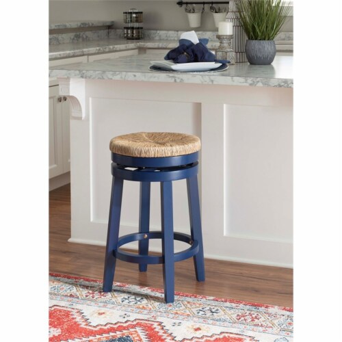 Blue swivel online counter stools