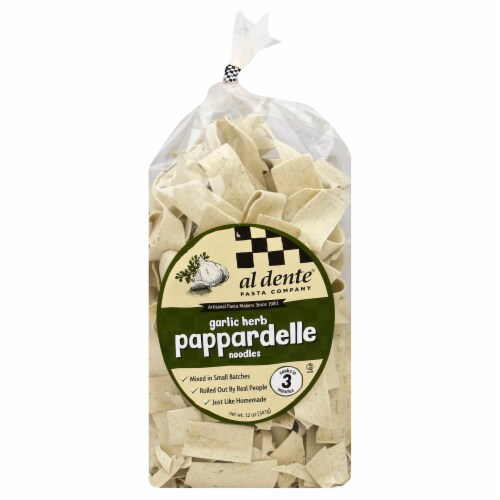 Al Dente Pasta Pappardelle Garlic & Herb 12 oz Perspective: front