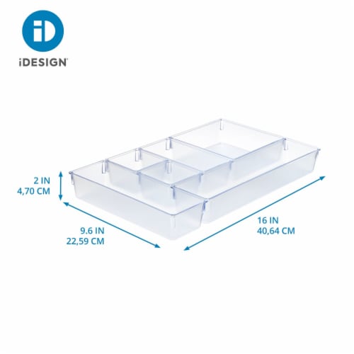 InterDesign Drawer Organizer Set 6 Piece - Clear Perspective: front